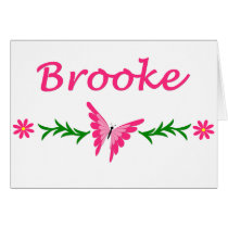 Brooke (Pink Butterfly) Card