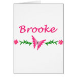 Brooke (Pink Butterfly) Greeting Cards