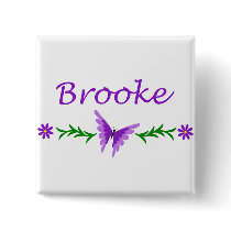 Brooke (Purple Butterfly) Button
