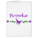 Brooke (Purple Butterfly) Greeting Cards