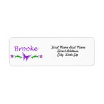 Brooke (Purple Butterfly) Custom Return Address Labels