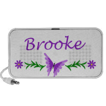 Brooke (Purple Butterfly) Laptop Speakers