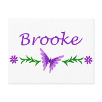 Brooke (Purple Butterfly) Post Card