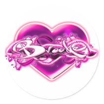 Brooke Round Sticker