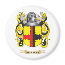 Brookes Coat of Arms (Family Crest) Magnets