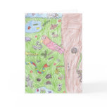 Brooke's world of animals greeting card