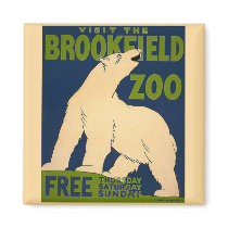 Brookfield-Polar Bear Refrigerator Magnets