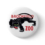 Brookfield Zoo Black Leopard Button