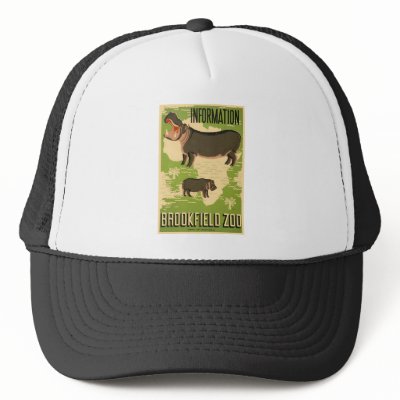 Brookfield Zoo Hats by vintage_poster