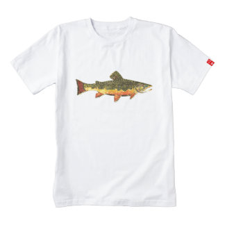 Brookie de Sr. Trout Whiskers', fontinalis del Playera Zazzle HEART