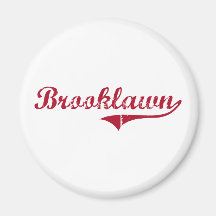 Brooklawn New Jersey Classic Design Fridge Magnet