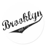 Brooklyn 1957 round stickers