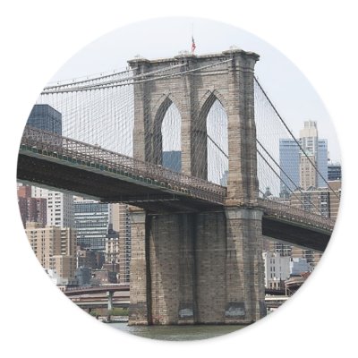 BROOKLYN 718 ROUND STICKERS by BrooklynShirt