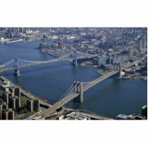 Brooklyn and Manhattan from the air, New York, USA Acrylic Cut Outs