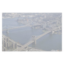 Brooklyn and Manhattan from the air, New York, USA Stationery Paper