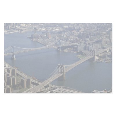 Brooklyn and Manhattan from the air, New York, USA Stationery Paper by beautifulclicks