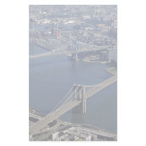 Brooklyn and Manhattan from the air, New York, USA Stationery Design