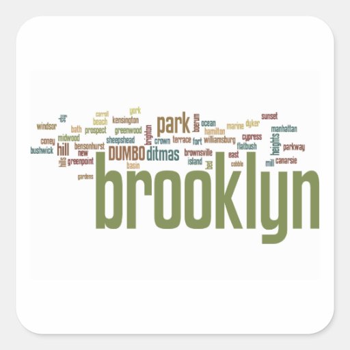 Brooklyn Baby Pride!! Square Stickers