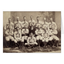 Brooklyn Baseball Team, 1889 Greeting Card