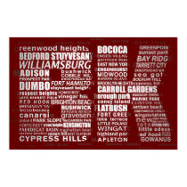 Brooklyn BK NYC Poster Print