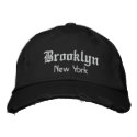 brooklyn bold embroidered baseball cap