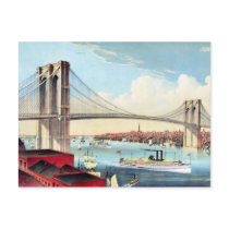 Brooklyn Bridge 2 postcards by KitteasGallery Brooklyn Bridge 2 postcards