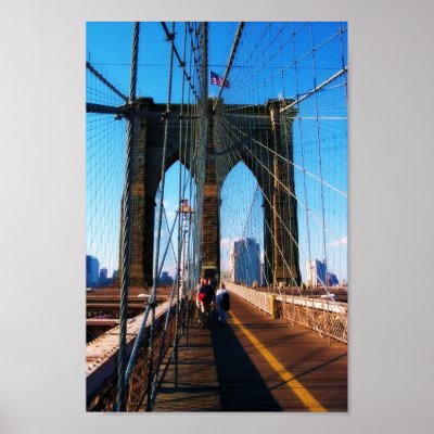 Brooklyn Bridge 3 Print by cyeary