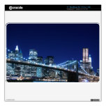 Brooklyn Bridge and Manhattan Skyline At Night 11" MacBook Air Skins