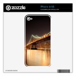 Brooklyn Bridge and Manhattan Skyline At Night iPhone 4 Skins