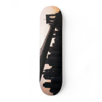 Brooklyn Bridge and Manhattan Skyline, NYC Skateboard