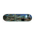 Brooklyn Bridge and Manhattan Skyline skateboard