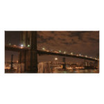 Brooklyn Bridge at Night Rack Card Brooklyn Bridge at Night Rack Card