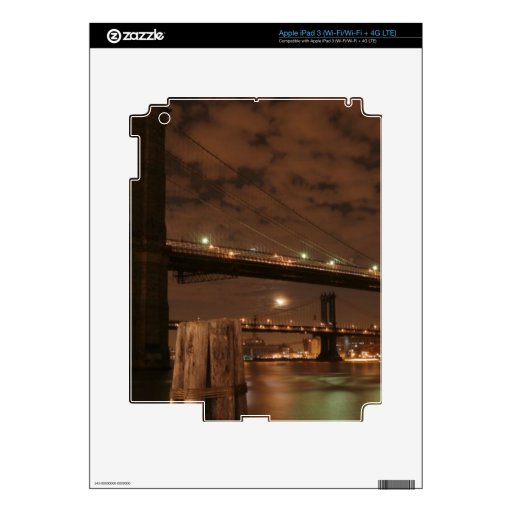 Brooklyn Bridge at Night Skin For iPad 3