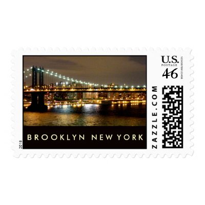 Brooklyn Bridge at Night Stamps