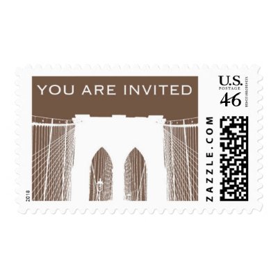 Brooklyn Bridge B by Ceci New York Postage Stamp