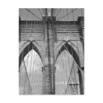 Brooklyn Bridge - B&W  Postcard