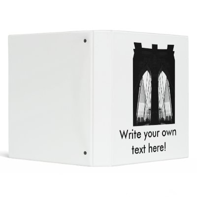Brooklyn Bridge Vinyl Binder by lokanin