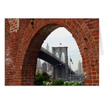 Brooklyn Bridge Brick Arch Card