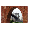Brooklyn Bridge Brick Arch posters