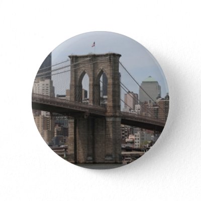 Brooklyn Bridge Pinback Buttons