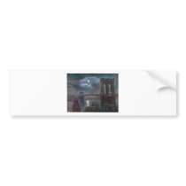 Brooklyn Bridge by Moonlight Bumper Stickers