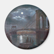 Brooklyn Bridge by Moonlight Magnets