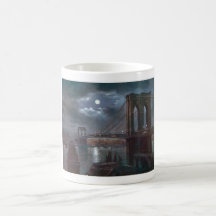 Brooklyn Bridge by Moonlight Mugs