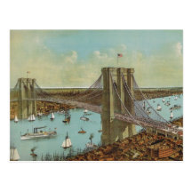 Brooklyn Bridge Color Postcard