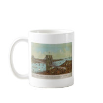 Brooklyn Bridge Color Postcard Mug