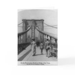 Brooklyn Bridge Crossing Greeting Cards