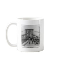 Brooklyn Bridge Crossing Coffee Mugs