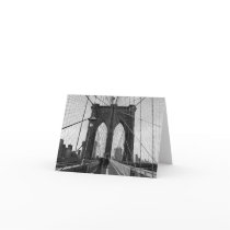 Brooklyn Bridge Crossing Note Card
