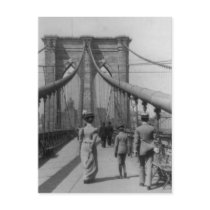 Brooklyn Bridge Crossing Post Card