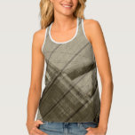 Brooklyn Bridge Girl distressed wood painting Tank Top